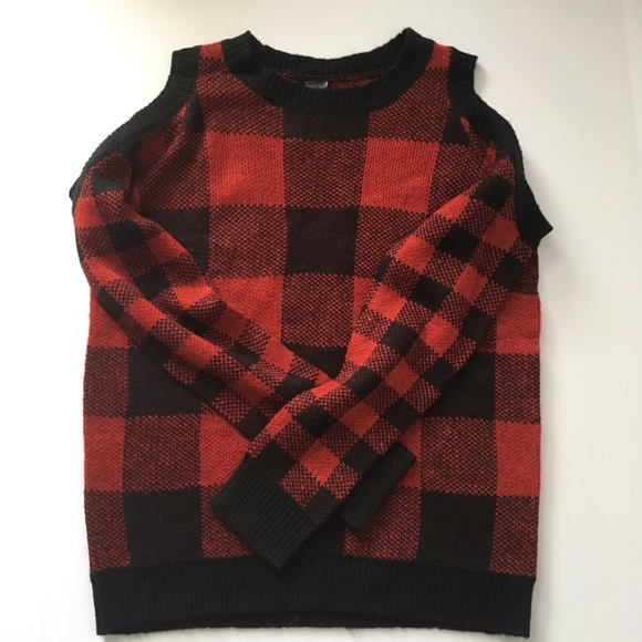 Madison Lilly Cold Shoulder Sweater Sz S - Picture 4 of 7